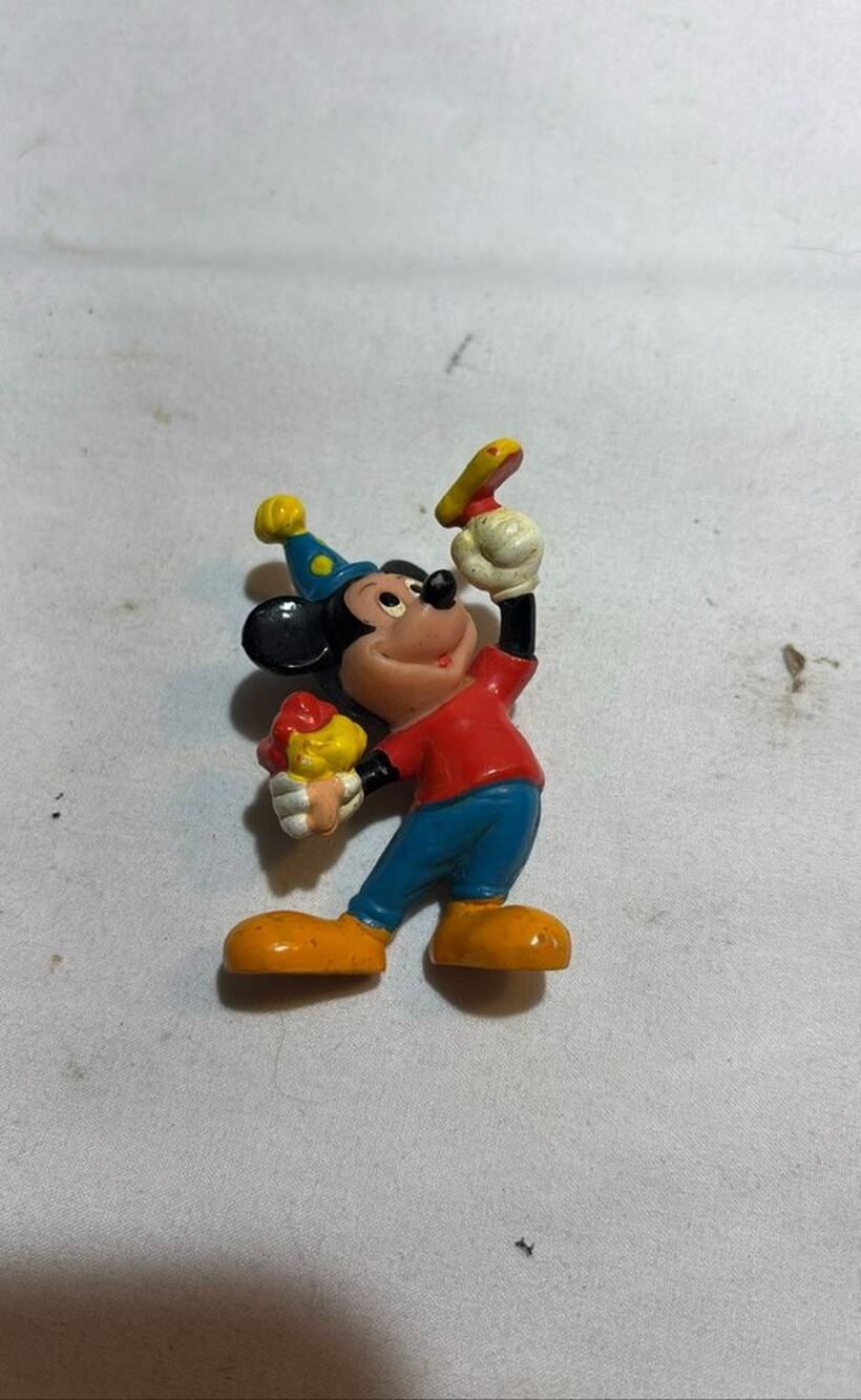 Vintage Mickey Mouse Figurine with Ice Cream